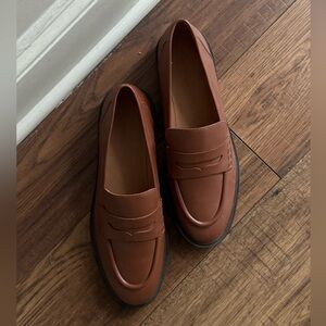 Madewell | Vernon brown leather loafers